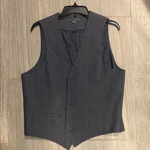 Johnston & Murphy Charcoal Pinstripe Vest